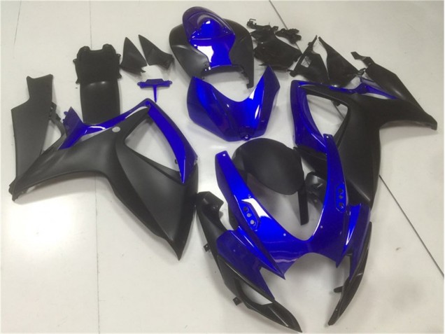 Carénages Suzuki GSXR 600 / 750 K6 2006-2007 - Noir Bleu