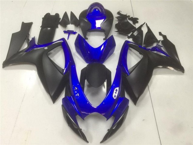 Carénages Suzuki GSXR 600 / 750 K6 2006-2007 - Noir Bleu