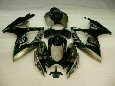 Carénages Suzuki GSXR 600 / 750 K6 2006-2007 - Noir Gris