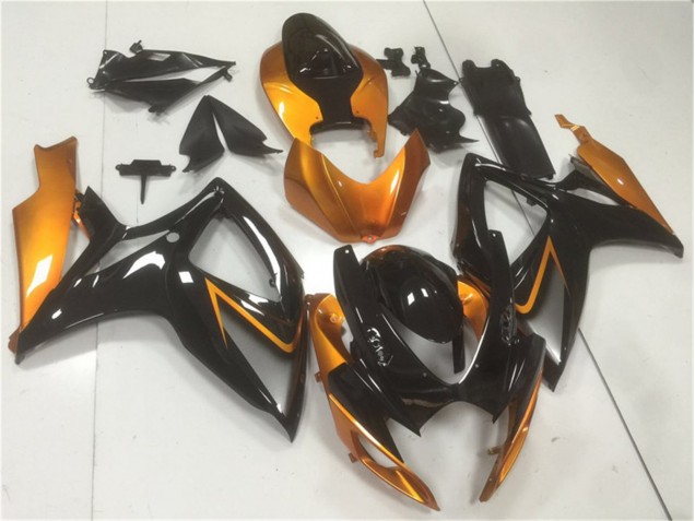 Carénages Suzuki GSXR 600 / 750 K6 2006-2007 - Noir Orange