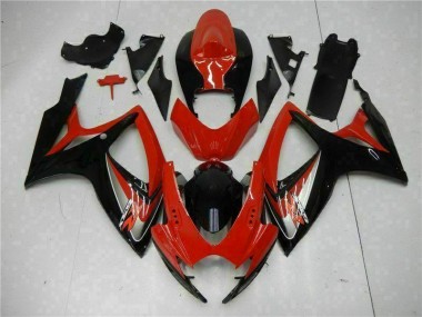 Carénages Suzuki GSXR 600 / 750 K6 2006-2007 - Rouge