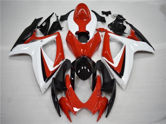 Carénages Suzuki GSXR 600 / 750 K6 2006-2007 - Rouge Noir