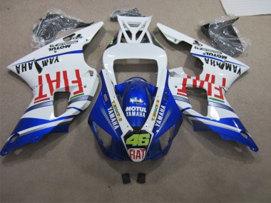 Carénages Yamaha R1 2009-2011 - Bleu Blanc Motul Dunlop 46