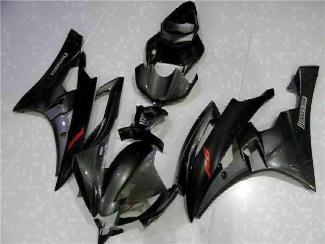 Carénages Yamaha R6 2006-2007 - Gris Noir