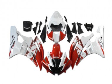 Carénages de Rechange Yamaha R6 2006-2007 - Rouge Blanc