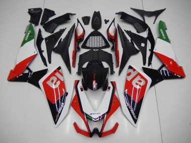 Kit Carénages Complet Aprilia RSV4 2009-2015 - Noir Rouge