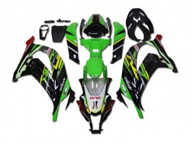 Kit Carénages Complet Kawasaki ZX10R 2011-2015 - Vert Noir