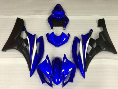 Kit Carénages Complet Yamaha R6 2006-2007 - Bleu Noir