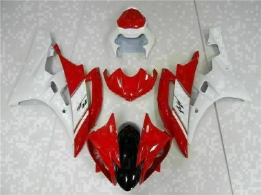 Kit Carénages Complet Yamaha R6 2006-2007 - Rouge Blanc