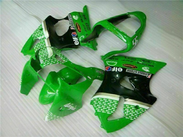 Kit Carénages & Plastique Kawasaki ZX6R 2000-2002 - Vert Noir