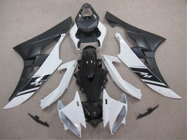 Kit Carénages Yamaha R6 2006-2007 - Blanc Noir